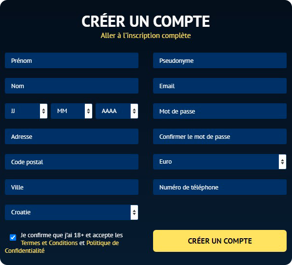 Inscription sur Viggoslots