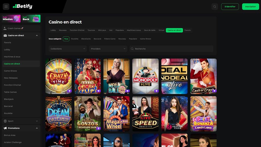 Live Casino Betify